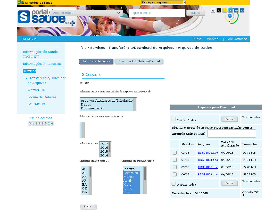 Como usar as bases de dados do DATASUS – Mobilidade Ativa